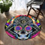 Tapis Rond Tête De Mort