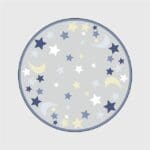 Tapis Rond Fille Étoile
