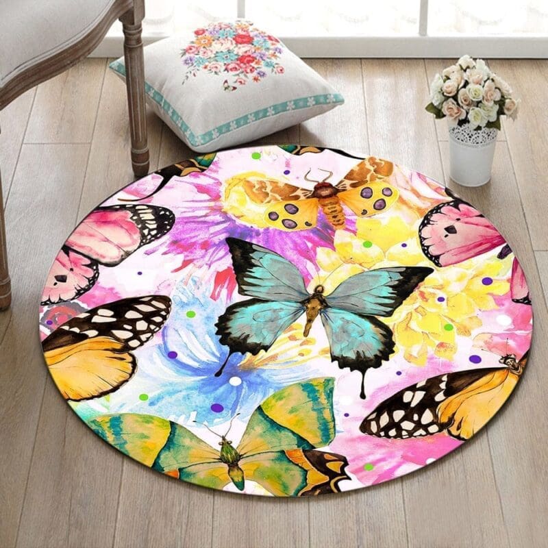 product-image-1335904415 Tapis Rond Fille Papillon