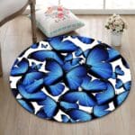 Tapis Rond Papillon