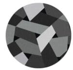 Tapis Rond Gris 160 cm