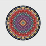 Tapis Rond Mandala Pas Cher