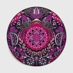Tapis Rond Aubergine