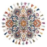 Tapis Rond Tissé À Plat