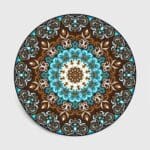 Tapis Rond Couleur Chocolat