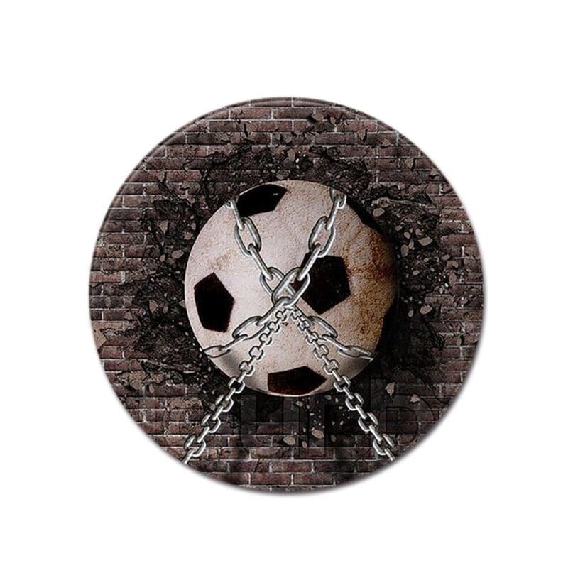 Tapis Rond Foot Enchainé