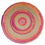 Tapis Rond Coton Tressé