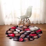 Tapis Rond Chocolat