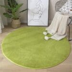 Tapis Rond Vert Anis