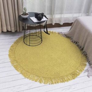 Tapis rond jute 100 cm naturel