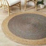 Tapis rond jute gris 150 cm