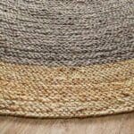 Tapis rond jute gris 150 cm