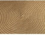 Tapis rond jute tissé naturel