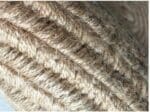 Tapis rond jute tissé naturel