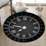 Tapis Rond Horloge Romaine