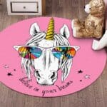 Tapis Rond Cheval Licorne