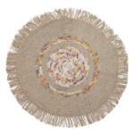 Illustration pour idées déco tapis rond bohème