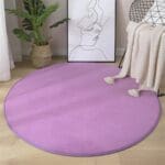 Tapis Rond Violet Moelleux