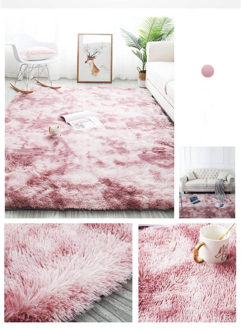 Tapis Rond Poil Long