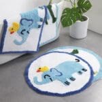 Tapis De Bain Rond Blanc