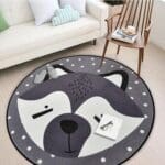 Tapis De Bain Rond Gris | Mon Tapis Rond