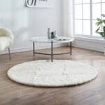Tapis Peau De Mouton Rond | Mon Tapis Rond