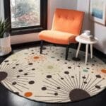 Tapis Rond À Pois | Mon Tapis Rond