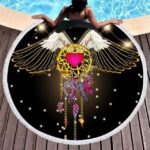 Tapis Rond Ailes d'Ange | Mon Tapis Rond