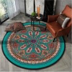 Tapis Rond Ambiance Bohême