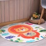 Tapis Rond Animal Lion | Mon Tapis Rond