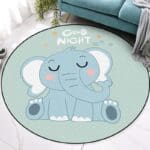 Tapis Rond Bébé Éléphant | Mon Tapis Rond