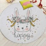 Tapis Rond Bébé Lapin | Mon Tapis Rond