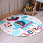 Tapis Rond Bébé Rose | Mon Tapis Rond