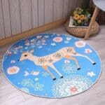 Tapis Rond Bleu Clair | Mon Tapis Rond