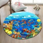 Tapis Rond Bleu Foncé | Mon Tapis Rond