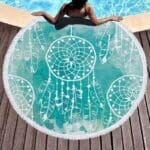 Tapis Rond Bleu Vert | Mon Tapis Rond