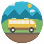Tapis Rond Bus | Mon Tapis Rond
