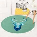 Tapis Rond Cerf | Mon Tapis Rond