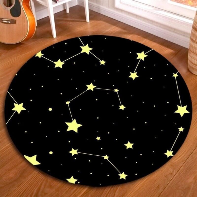 Tapis Rond Chambre Bébé Étoile