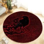 Tapis Rond Corbeau | Mon Tapis Rond