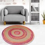 Tapis Rond Coton Tressé