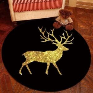 Tapis Rond Couleur Or | Mon Tapis Rond