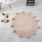 Tapis Rond Couleur Taupe | Mon Tapis Rond