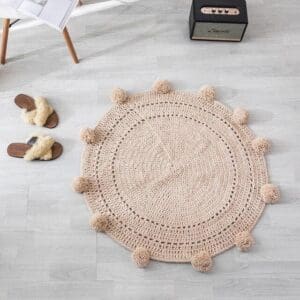 Tapis Rond Couleur Taupe | Mon Tapis Rond