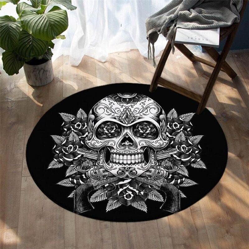 Tapis Rond Crane de Mort | Mon Tapis Rond