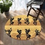 Tapis Rond Danse Africaine | Mon Tapis Rond