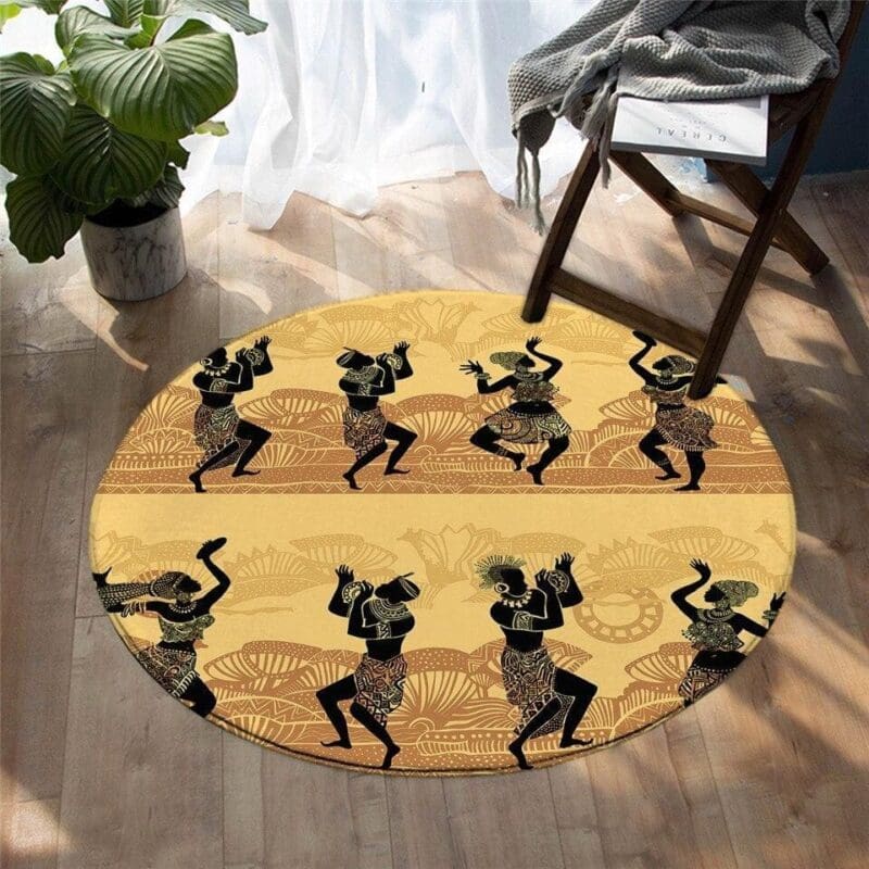 Tapis Rond Danse Africaine | Mon Tapis Rond