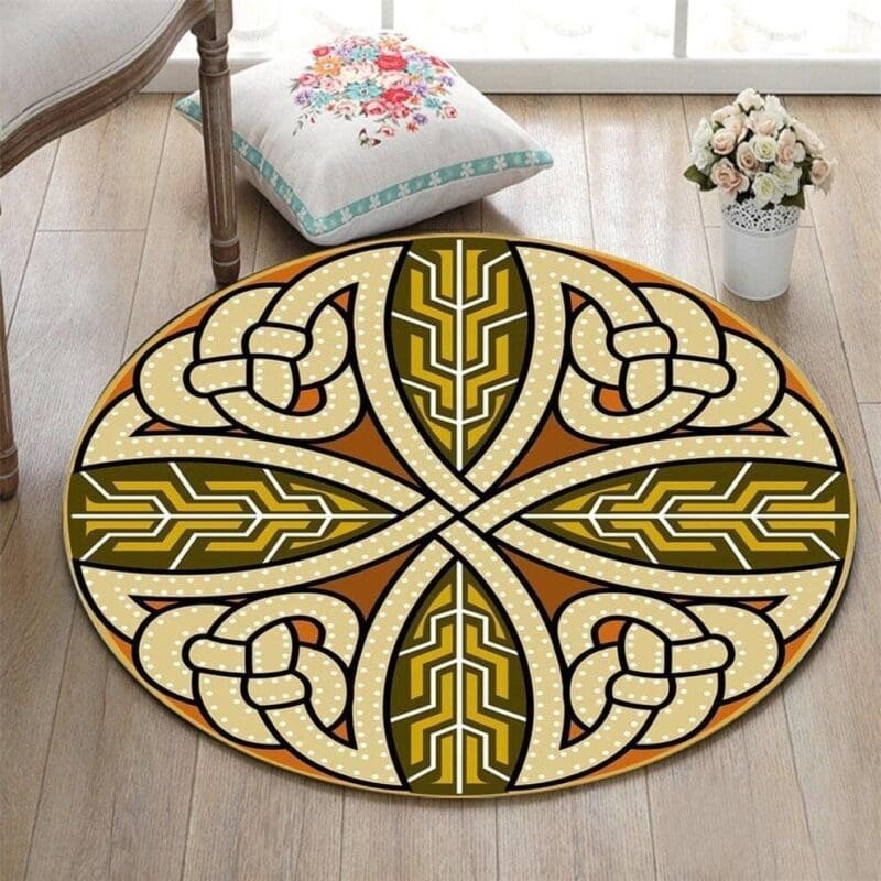 Tapis Rond Design Antique | Mon Tapis Rond