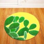 Tapis Rond Design Cactus | Mon Tapis Rond