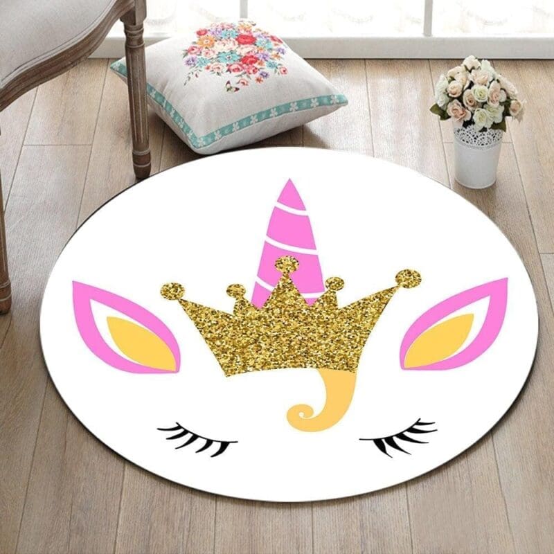 Tapis Rond Deux Yeux | Mon Tapis Rond